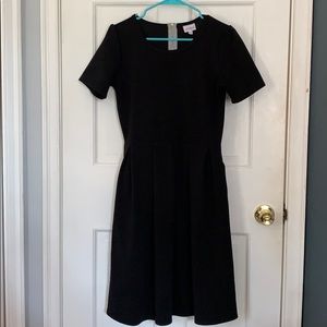Lula Roe Solid Black Amelia Dress